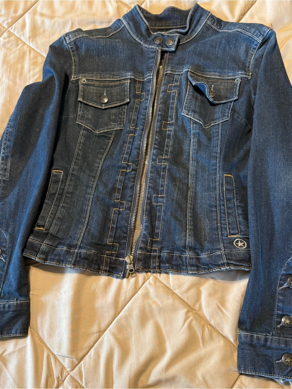 Converse Indigo Denim Jean Jacket with Star Accent